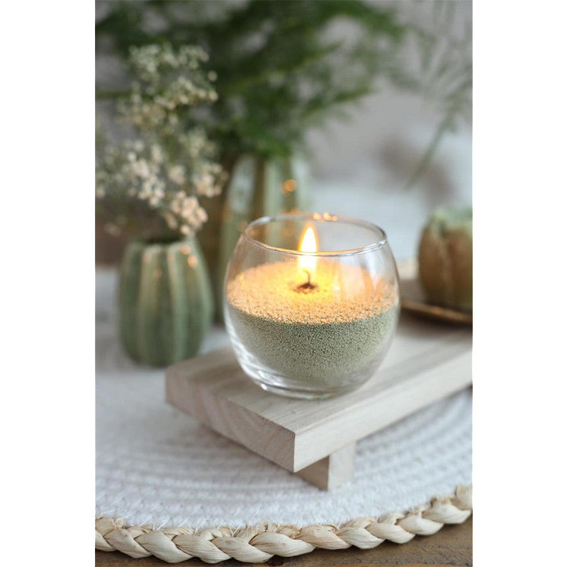 Pearlsand Candle 400gr Light Green (6 pcs) [IFS-32725]