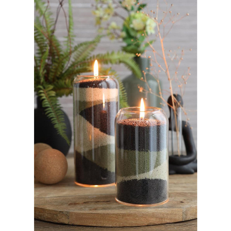Pearlsand Candle 400gr Black (6 pcs) [IFS-32728]
