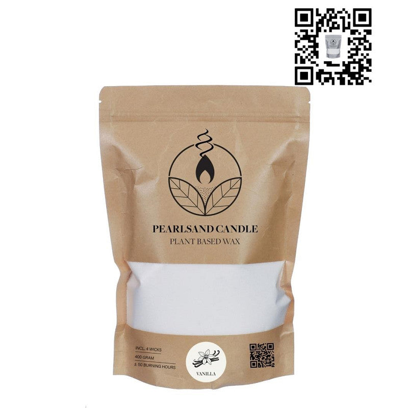 Pearlsand Scented Candle 400gr Vanilla (6 pcs) [IFS-32910]