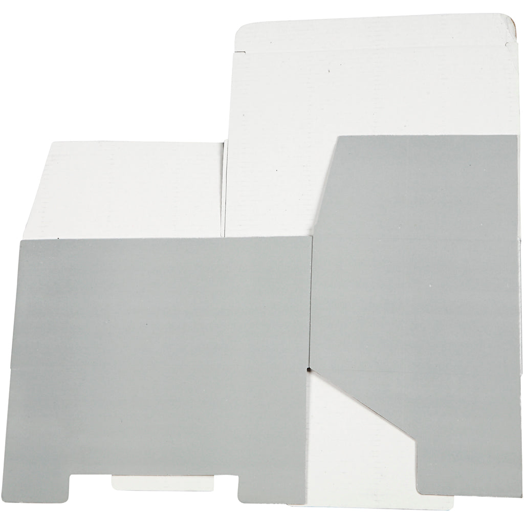 Cardboard Box, H: 10 cm, L: 22 cm, W: 15.5 cm, light grey, 1 pc [HOB-100574]