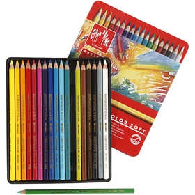 CARAN D’ACHE Supracolor II, L: 17 cm, lead 3.8 mm, assorted colours, 18 pc/ 1 pack [HOB-34097]