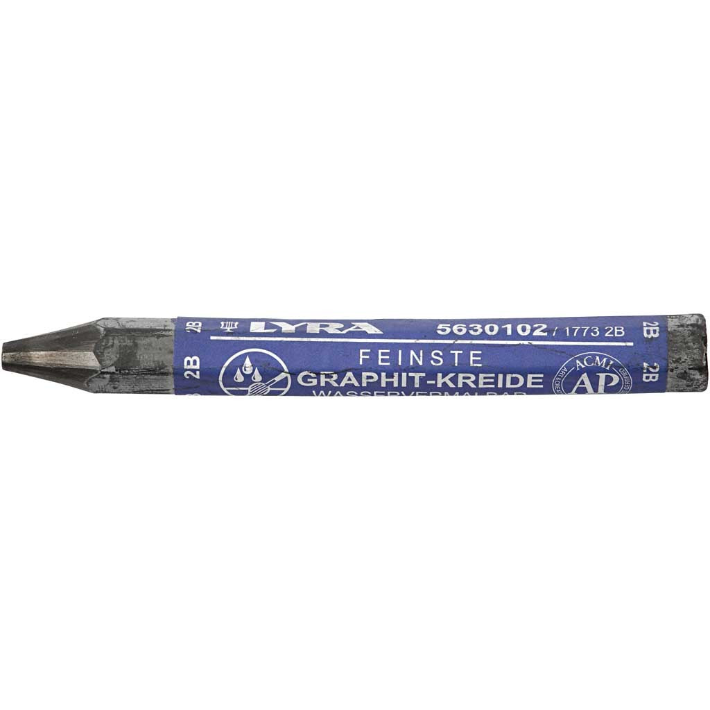 Water-Soluble Graphite Crayons, L: 6,5 cm, 24 pc/ 1 pack [HOB-34473]