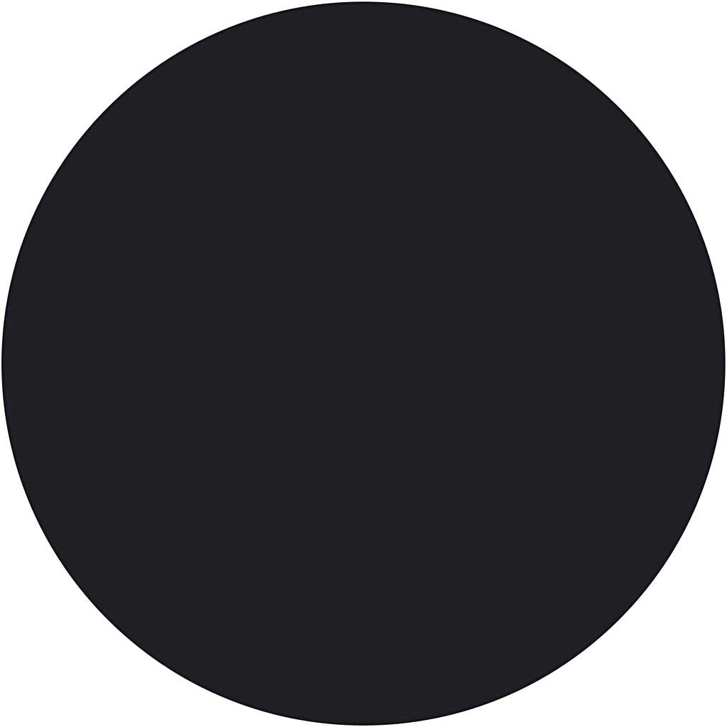 Watercolours, H: 16 mm, dia. 44 mm, black, 6 pc/ 1 pack [HOB-34485]