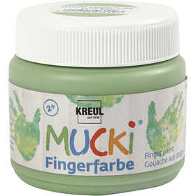 Mucki Finger Paint, green, 150 ml/ 1 tub [HOB-34762]