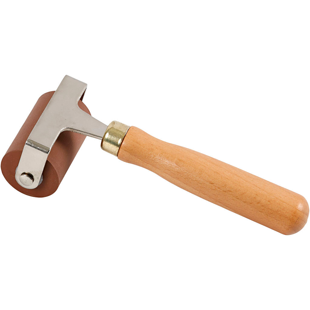 Rubber Roller/Lino Roller, W: 4,90 cm, dia. 3 cm, 1 pc [HOB-38221]