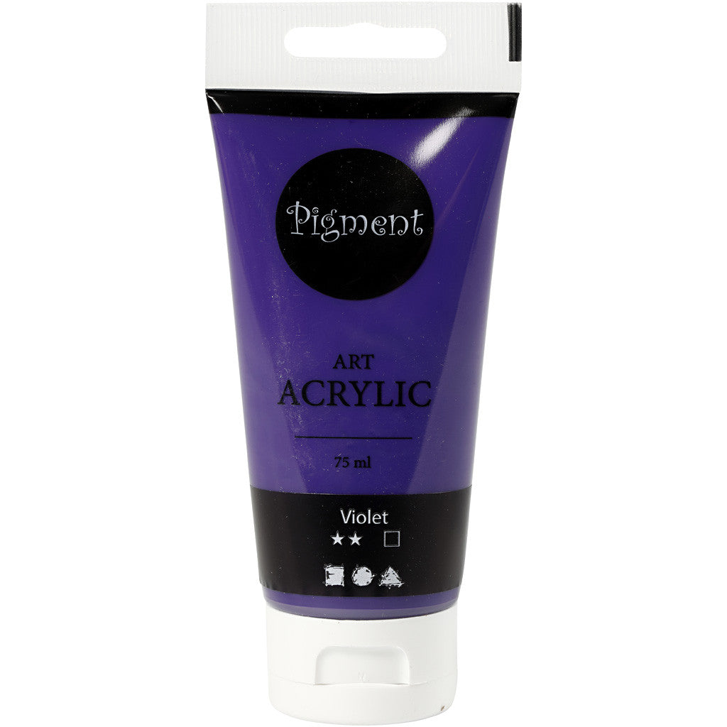 Art Acrylic, semi-glossy, opaque, violet blue, 75 ml/ 1 bottle [HOB-35148]