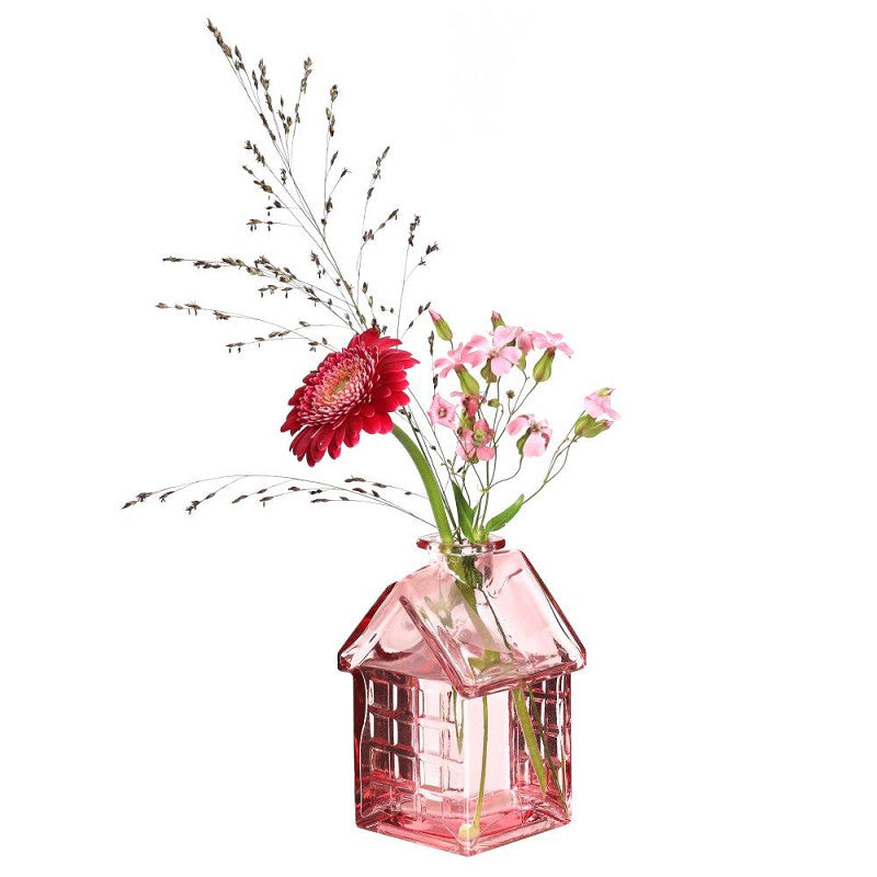 Glass Home Light Pink l.7 w.7,5 h.12 cm (12 pcs) [IFS-35331]