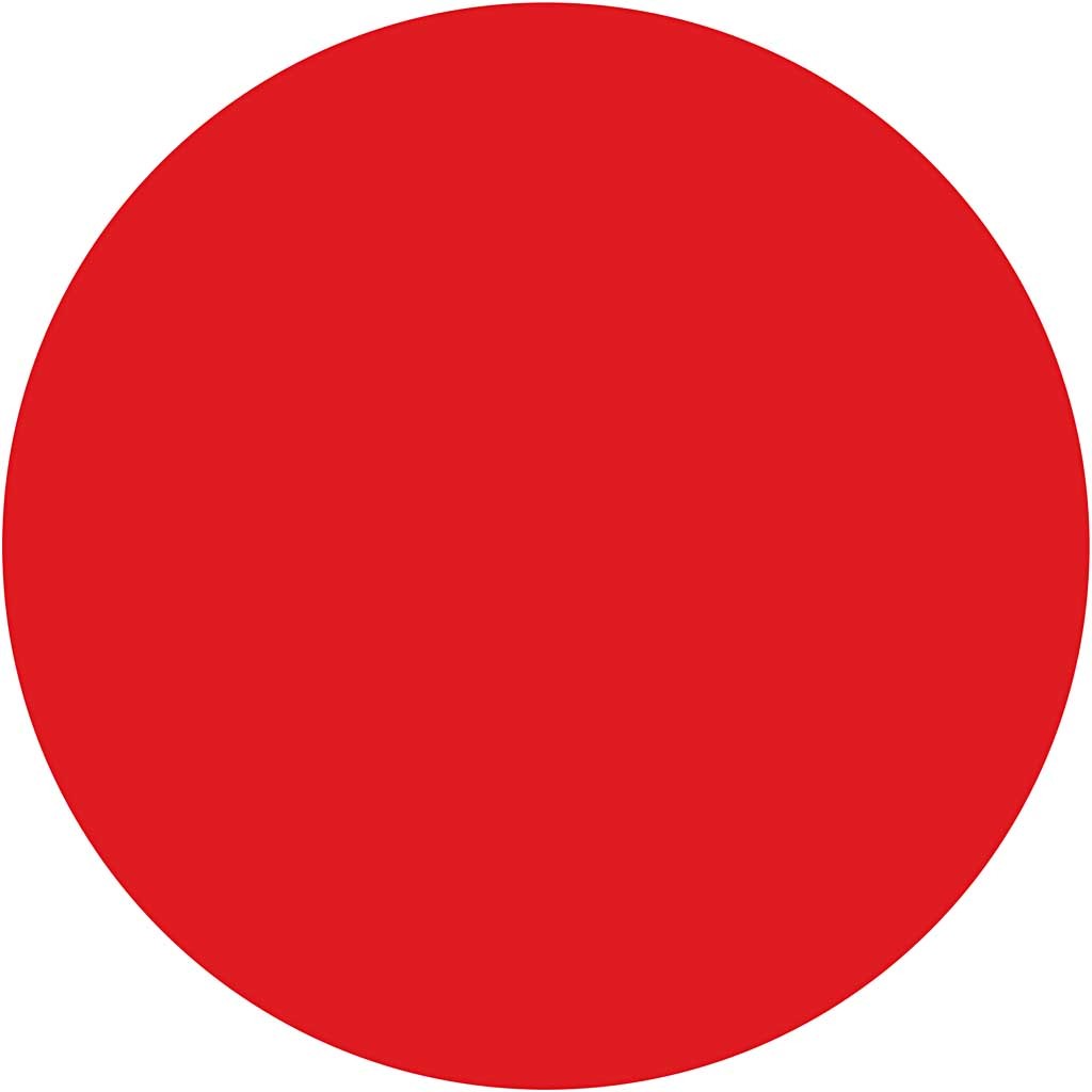 Art Acrylic, semi-glossy, semi-transparent, primary red, 500 ml/ 1 bottle [HOB-35404]