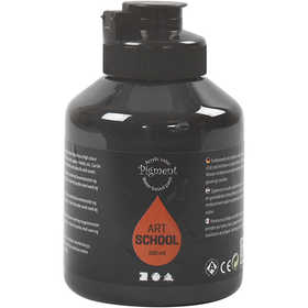 Art Acrylic, semi-glossy, opaque, black, 500 ml/ 1 bottle [HOB-35408]