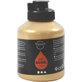 Art Acrylic, semi-glossy, opaque, gold, 500 ml/ 1 bottle [HOB-35434]