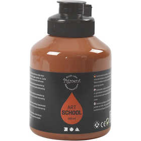 Art Acrylic, semi-glossy, opaque, raw sienna, 500 ml/ 1 bottle [HOB-35444]