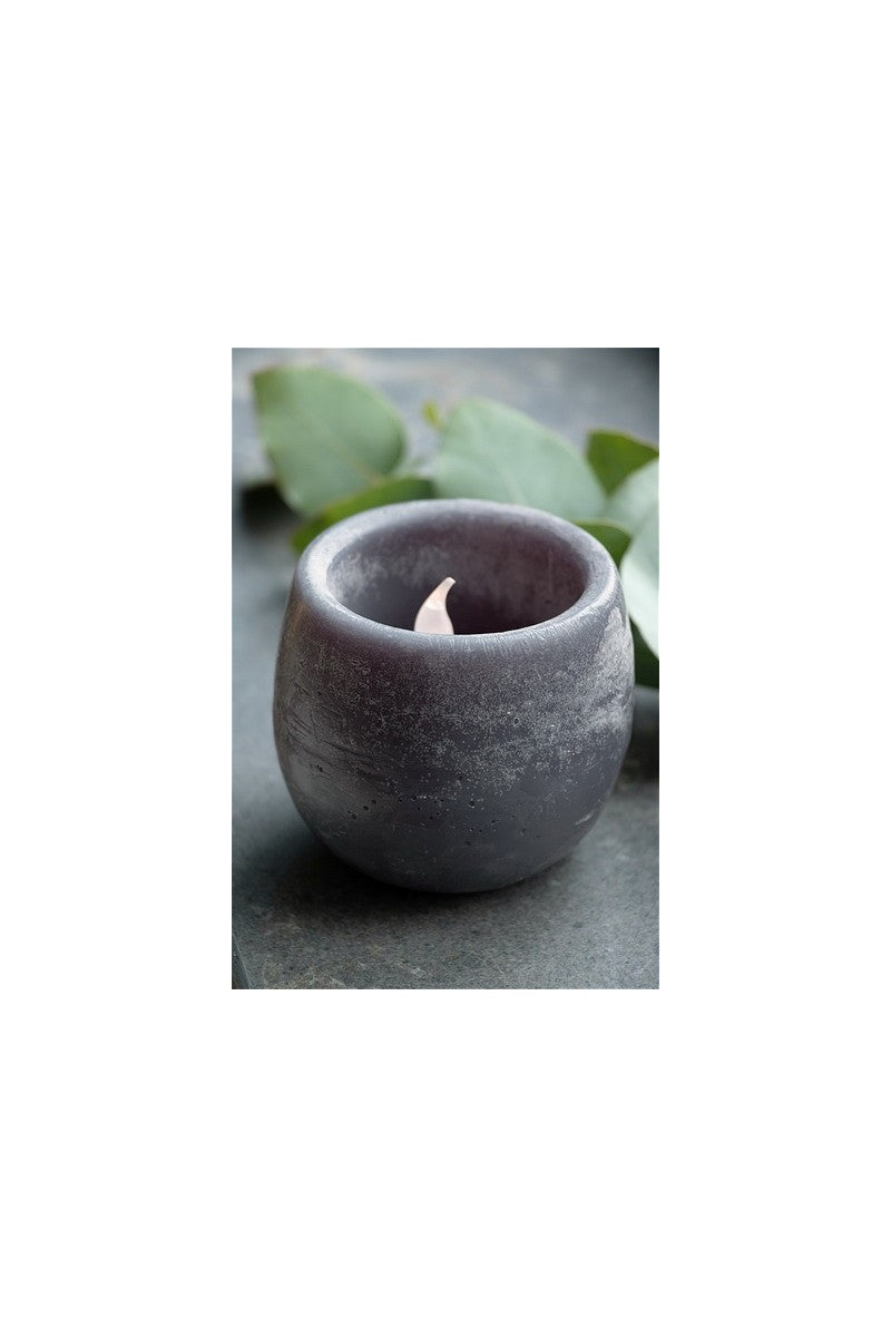 Aroma bowl Dark Grey Lavender Scent Ø9x8 cm (6 Pcs) [IFS-36213]