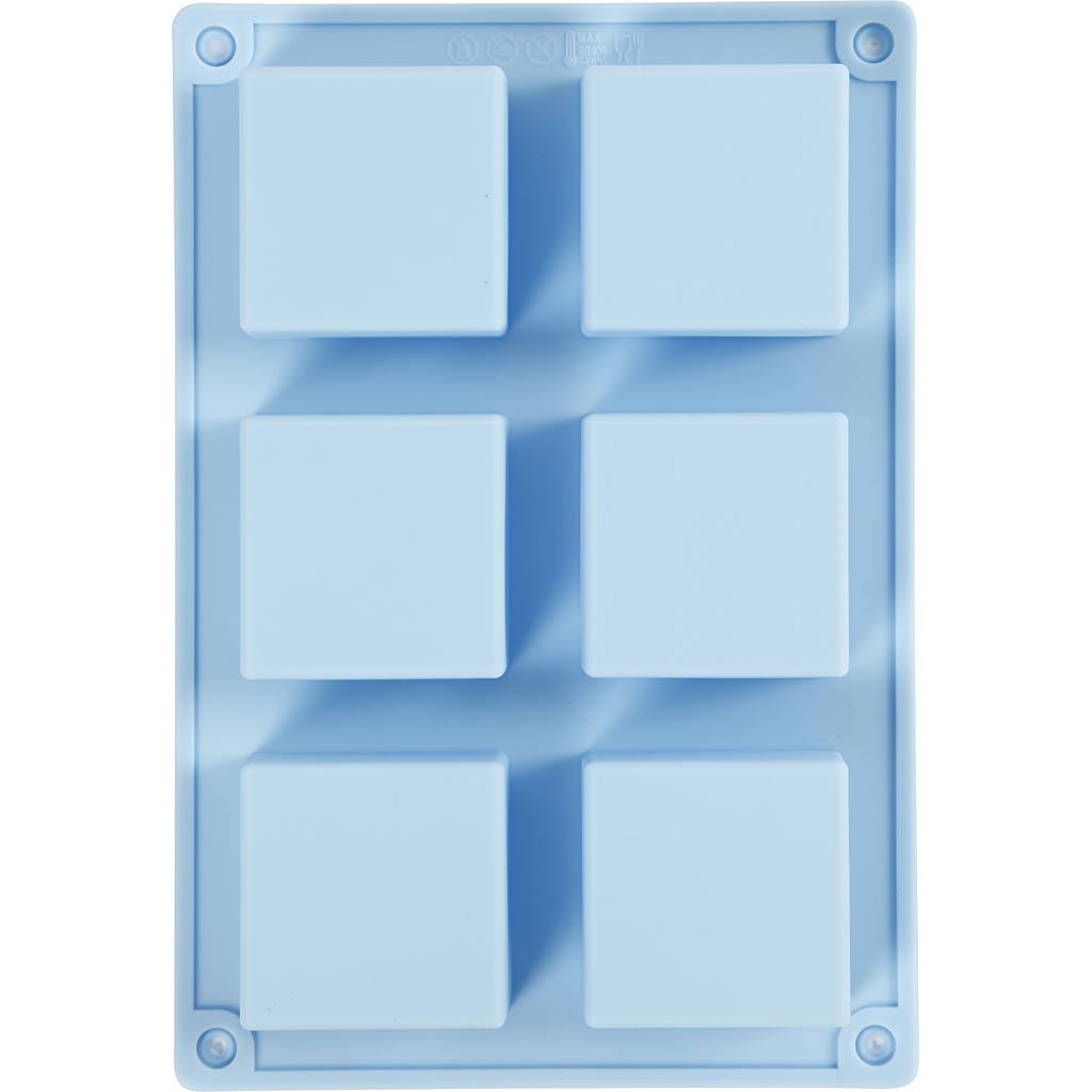 Silicone Mould, H: 2,5 cm, L: 5 cm, W: 5 cm, 60 ml, 1 pc [HOB-371811]