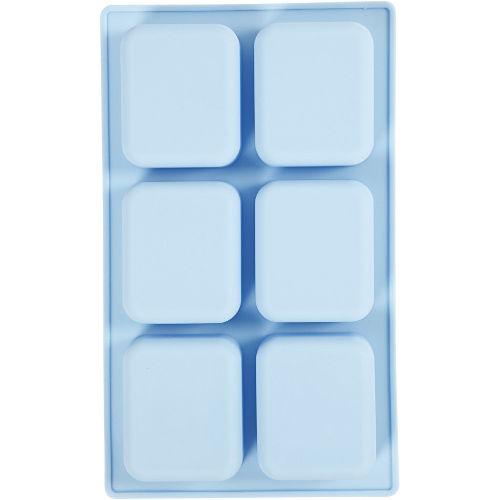 Silicone Mould, H: 2,5 cm, L: 7 cm, W: 5,9 cm, 100 ml, 1 pc [HOB-371812]