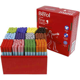 Berol Colourfine, line 0,3-0,7 mm, assorted colours, 288 pc/ 1 pack [HOB-37235]