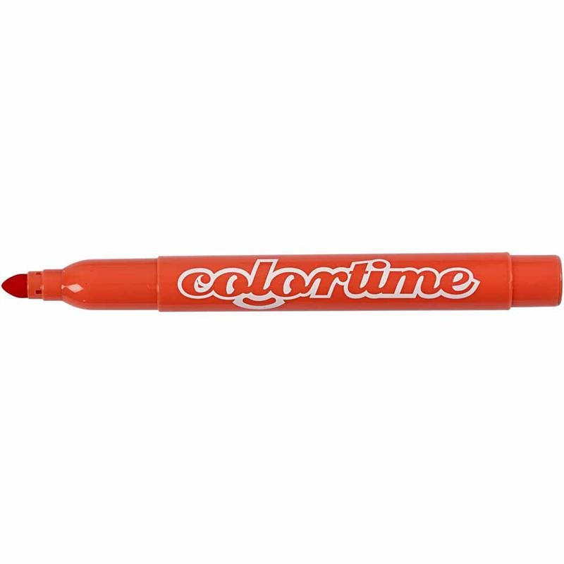 Colortime Markers, line 5 mm, mandarin, 12 pc/ 1 pack [HOB-37352]