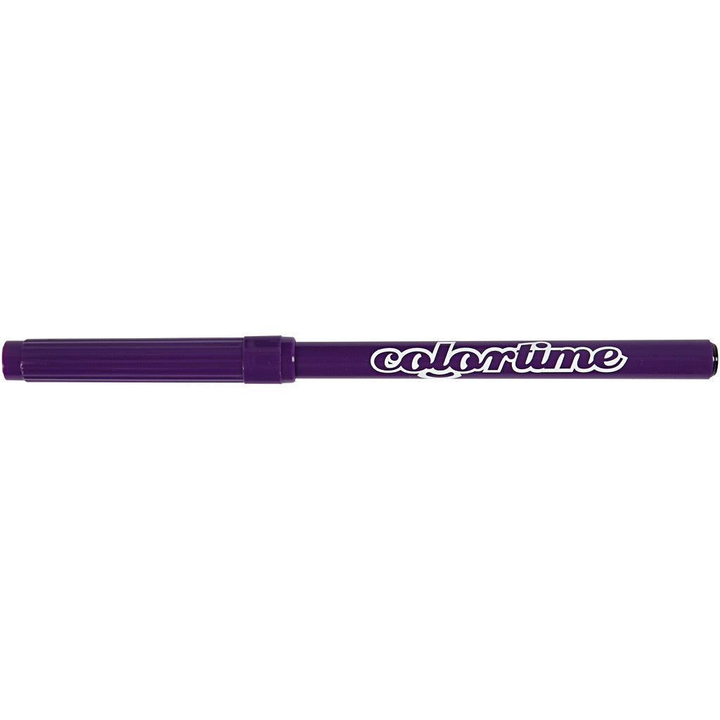 Colortime Markers, line 2 mm, purple, 18 pc/ 1 pack [HOB-373532]
