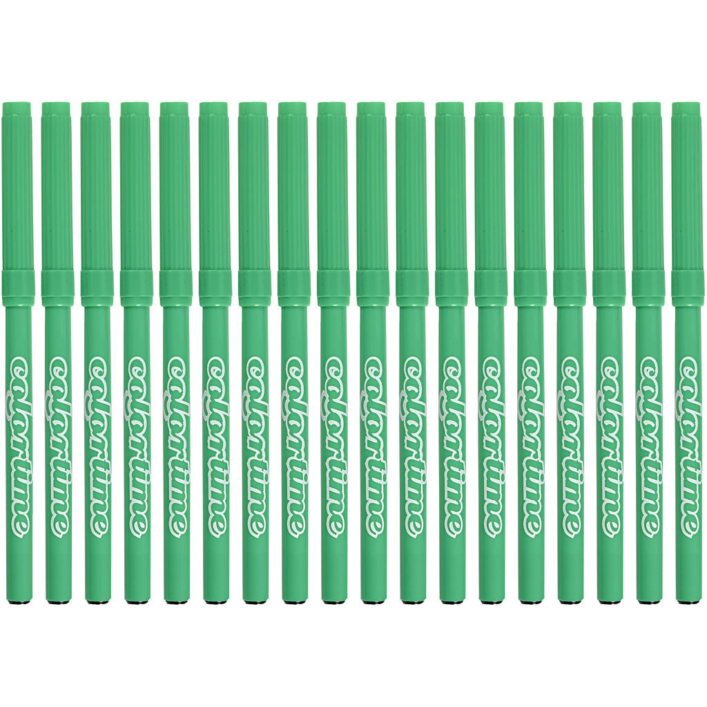 Colortime Marker, light green, line 2 mm, 18 pc/ 1 pack [HOB-373535]