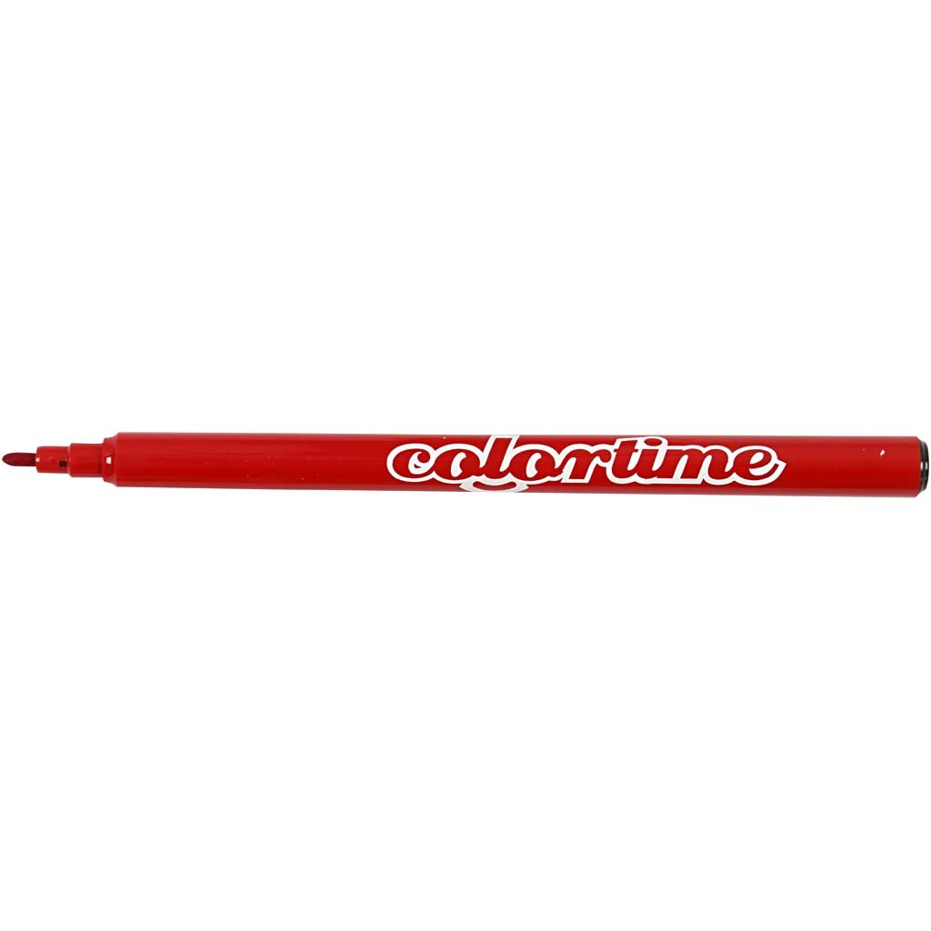 Colortime Markers, line 2 mm, red, 18 pc/ 1 pack [HOB-373540]