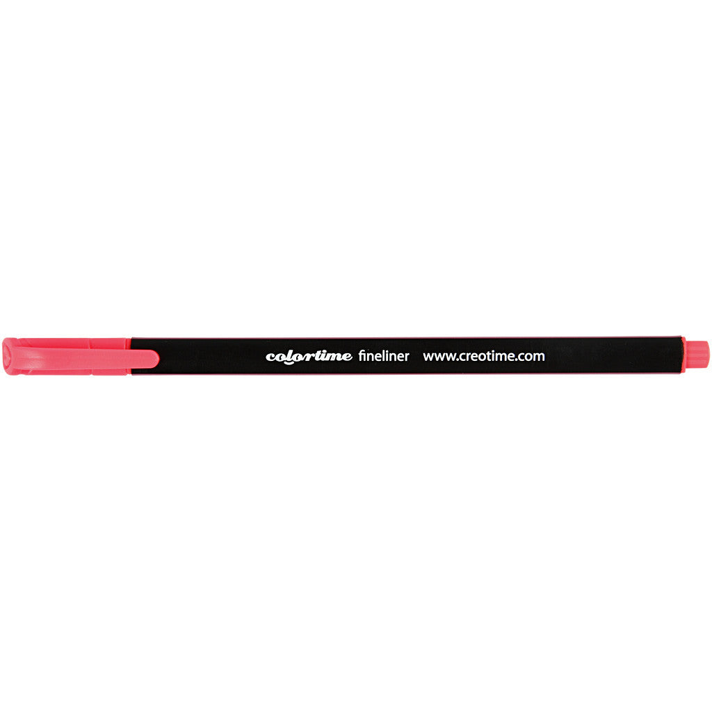 Colortime Fineliner Markers, line 0,6-0,7 mm, pink, 12 pc/ 1 pack [HOB-373639]