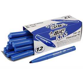 BIC Visa Color Marker, line 3 mm, dark blue, 12 pc/ 1 pack [HOB-37406]