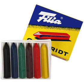 Oil Crayons, L: 5 cm, thickness 7x7 mm, 6 pc/ 1 pack [HOB-38101]