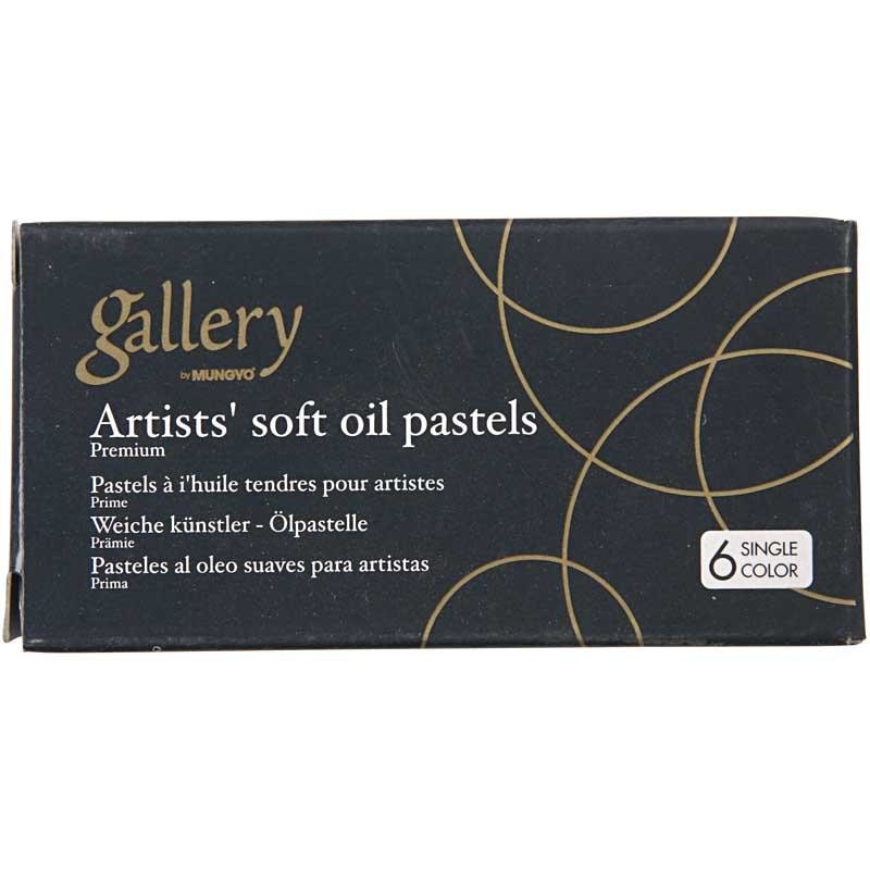 Gallery Oil Pastel Premium, L: 7 cm, thickness 11 mm, turquoise blue (223), 6 pc/ 1 pack [HOB-38259]