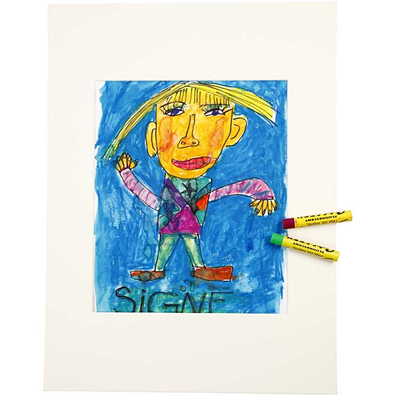 Watercolor Crayons, L: 9,3 cm, assorted colours, 24 pc/ 1 pack [HOB-38285]