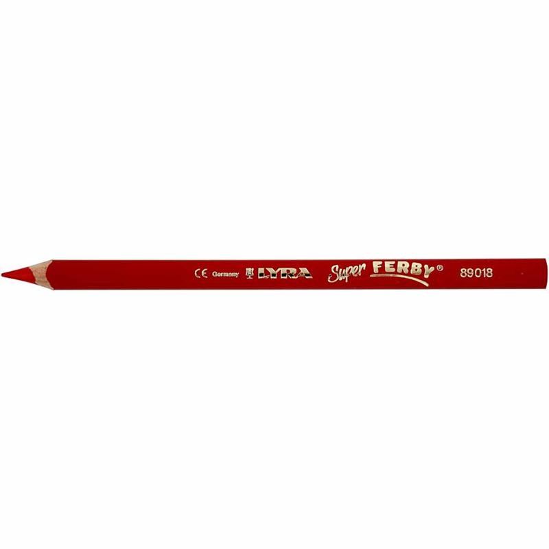 Super Ferby 1 colouring pencils, L: 18 cm, lead 6,25 mm, orange, 12 pc/ 1 pack [HOB-38354]