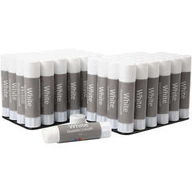 White glue stick, 10 g, 48 pc/ 1 pack [HOB-39039]