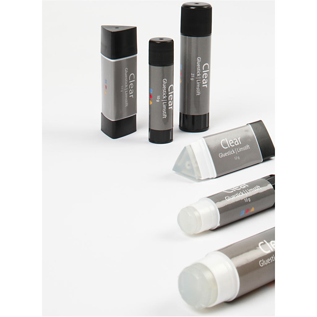 Clear Glue Stick, Round, 10 g, 1 pc [HOB-39041]