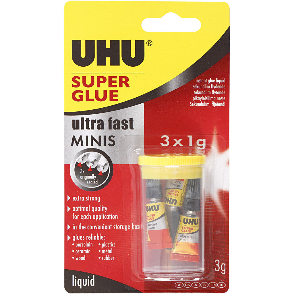 UHU Super, 3x1 g/ 1 pack [HOB-39072]