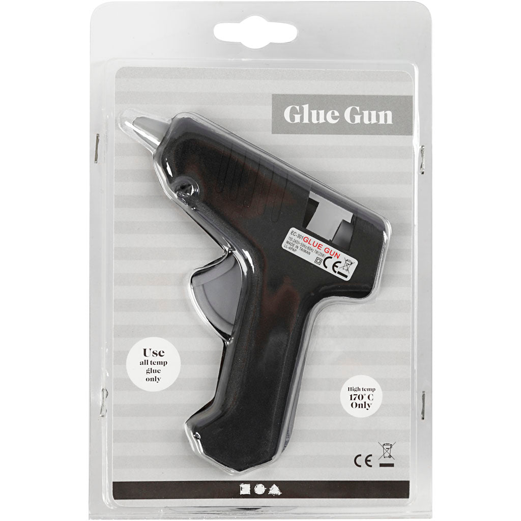 Mini Glue Gun, 170 °C - High Temperature, ca. 150 cm cord, EU, 1 pc [HOB-3911455]