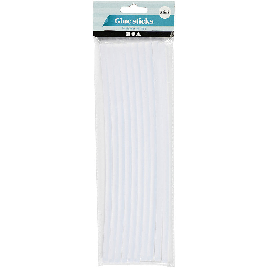 Glue Sticks Mini, L: 25 cm, dia. 7 mm, 10 pc/ 1 pack [HOB-391350]