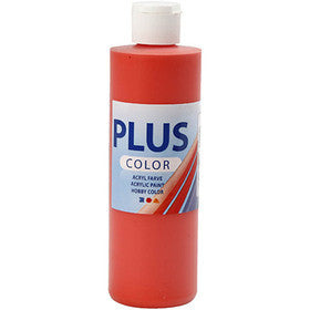 Plus Color Craft Paint, brilliant red, 250 ml/ 1 bottle [HOB-39427]
