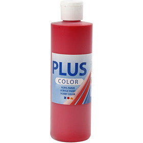Plus Color Craft Paint, crimson red, 250 ml/ 1 bottle [HOB-39428]