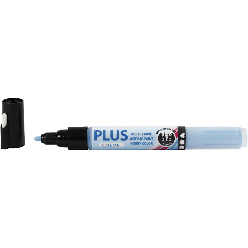 Plus Color Marker, L: 14,5 cm, line 1-2 mm, sky blue, 5,5 ml, 1 pc [HOB-39843]