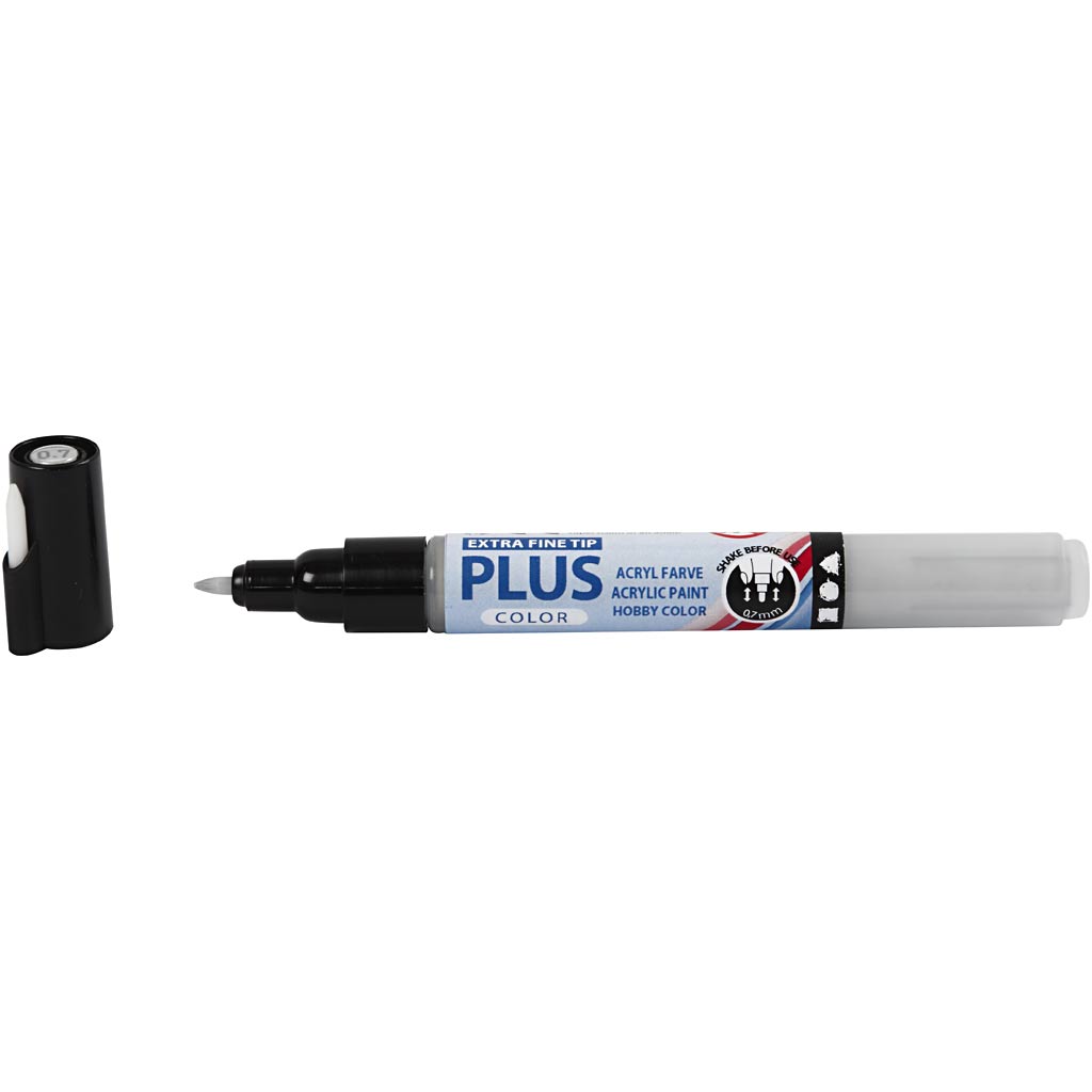 Plus Color Marker, L: 14,5 cm, line 0,7 mm, rain grey, 5,5 ml, 1 pc [HOB-39940]