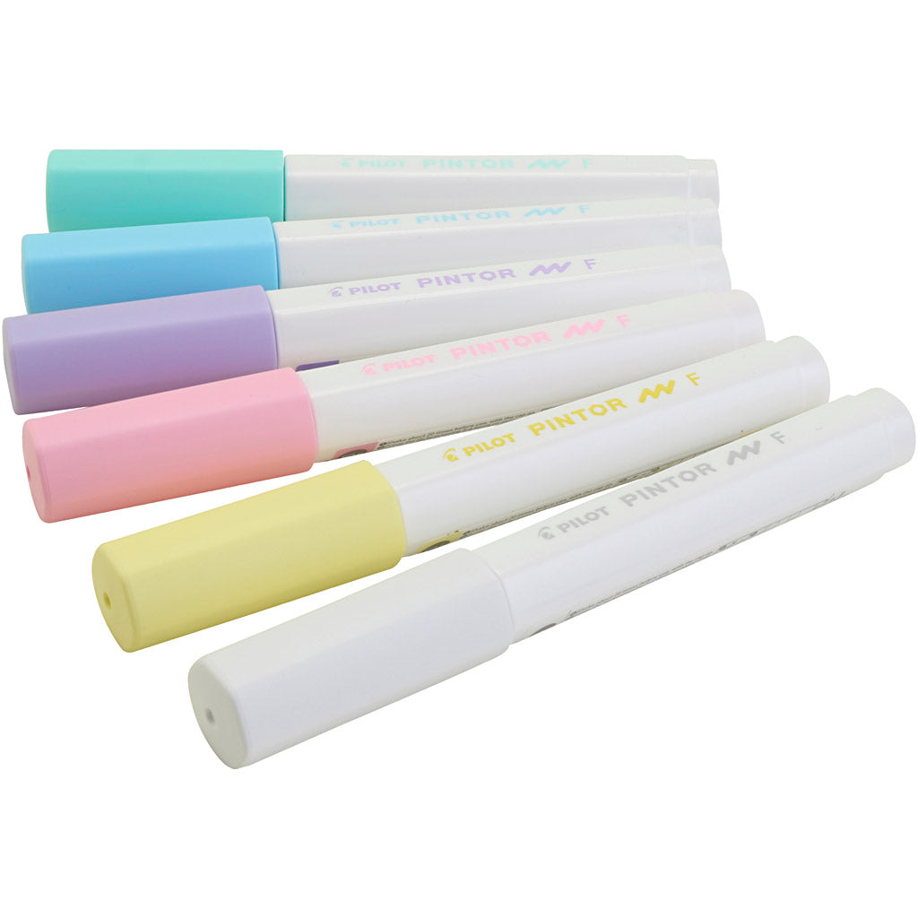 PILOT Pintor Markers, pastel colours, 6 pc