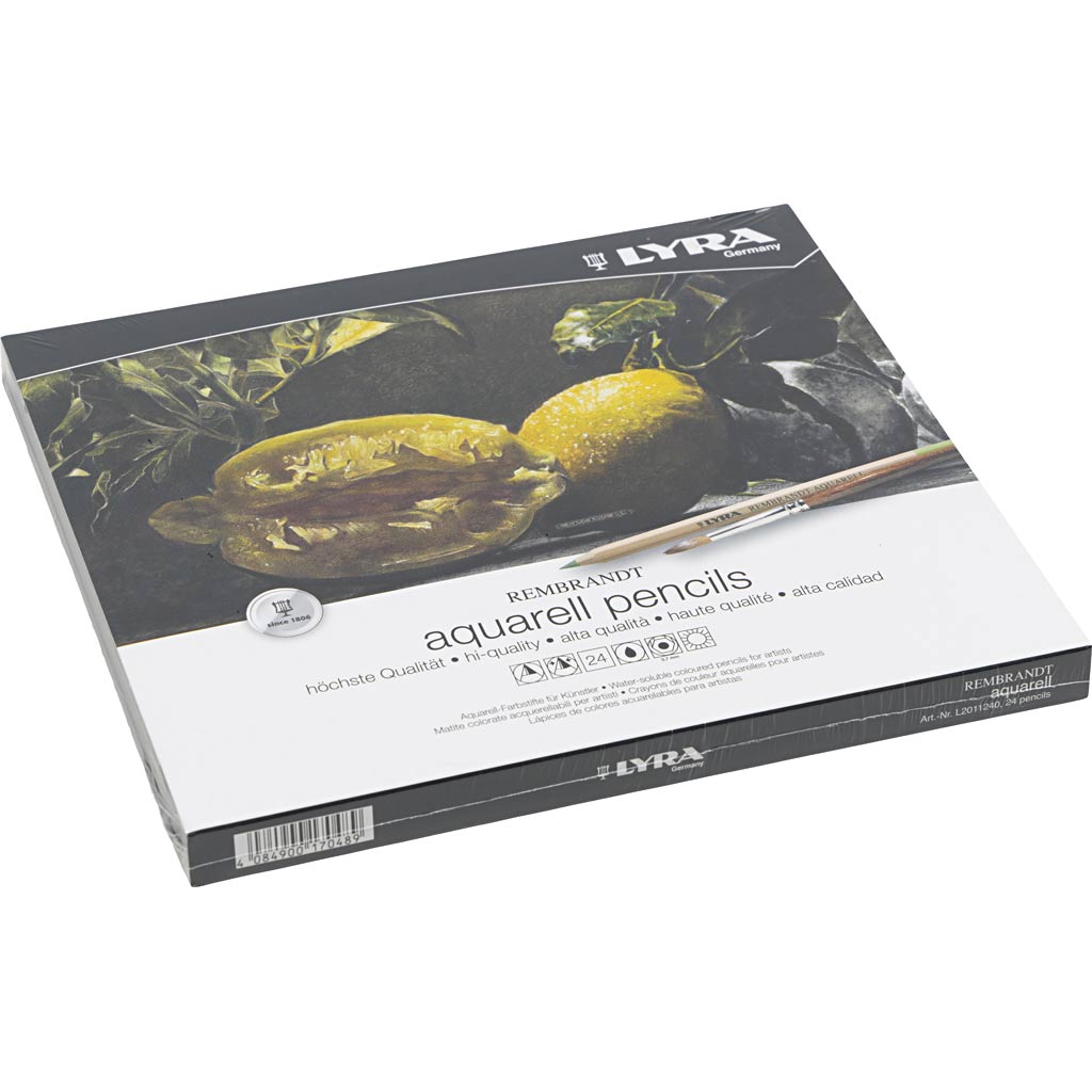 Lyra Rembrandt watercolour pencils, assorted colours, 24 pc/ 1 pack [HOB-403024]