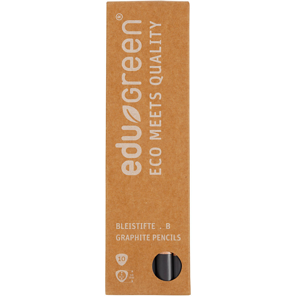 Edugreen Jumbo Pencils, B, 10 pc/ 1 pack [HOB-408282]