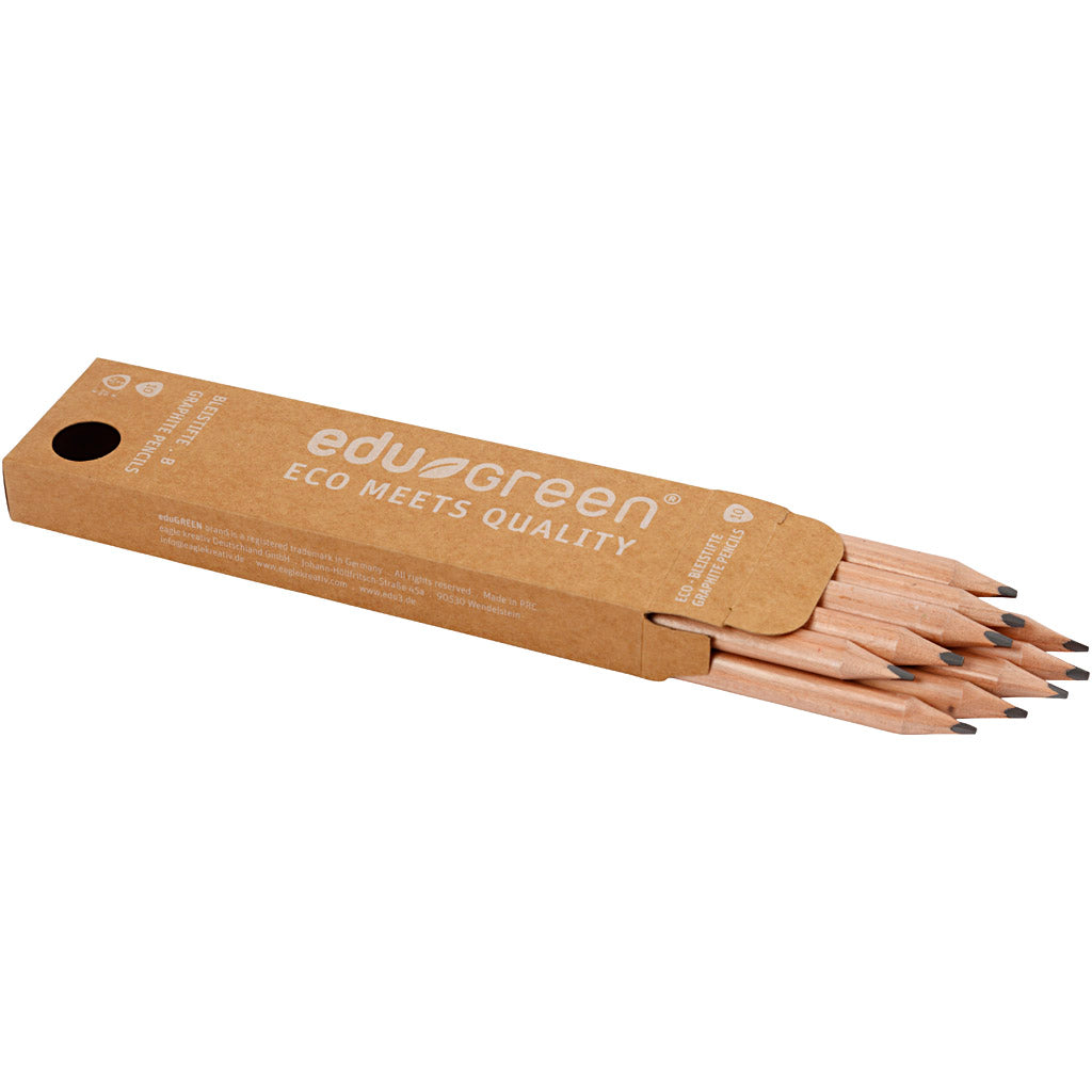 Edugreen Jumbo Pencils, B, 10 pc/ 1 pack [HOB-408282]