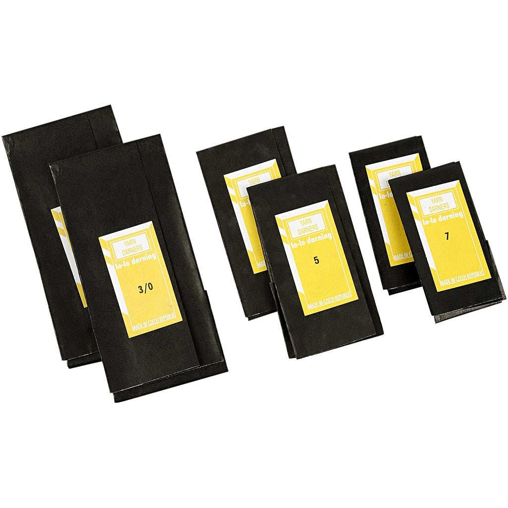 Darning Needles, no. 3/0+5+7, L: 48-65 mm, 150 pc/ 1 pack [HOB-41108]