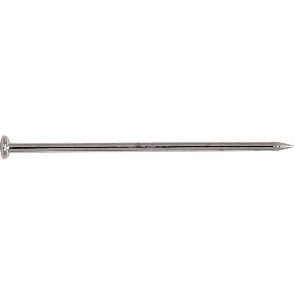 Straight Pins, L: 16 mm, thickness 0,65 mm, ca. 500 pc, silver, 35 g/ 1 pack [HOB-41123]