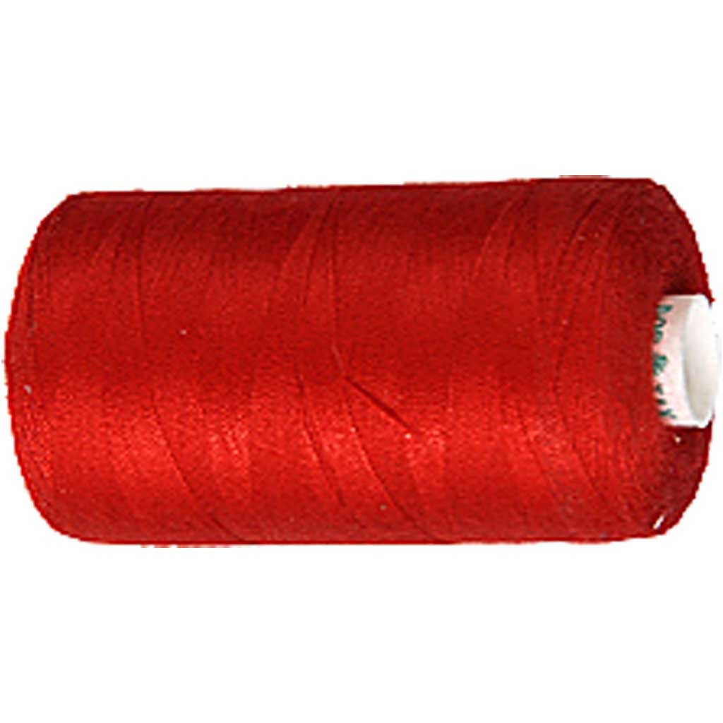 Sewing Thread, red, 1000 m/ 1 roll [HOB-41219]