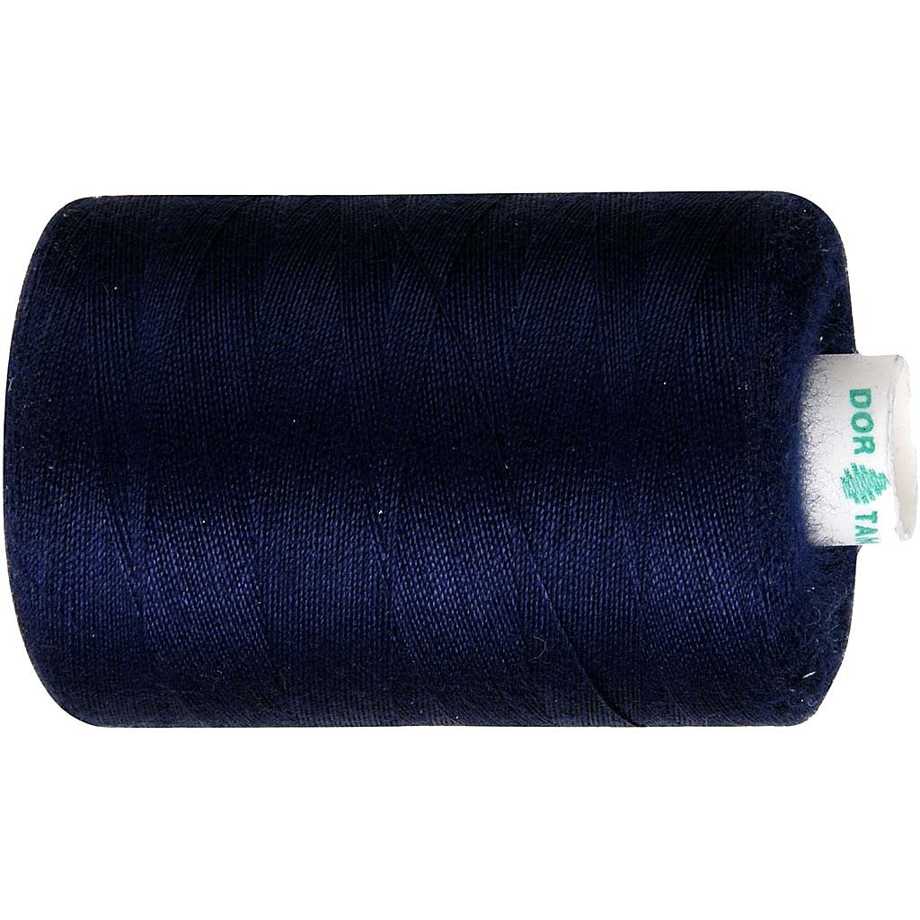 Sewing Thread, navy blue, 1000 m/ 1 roll [HOB-41222]
