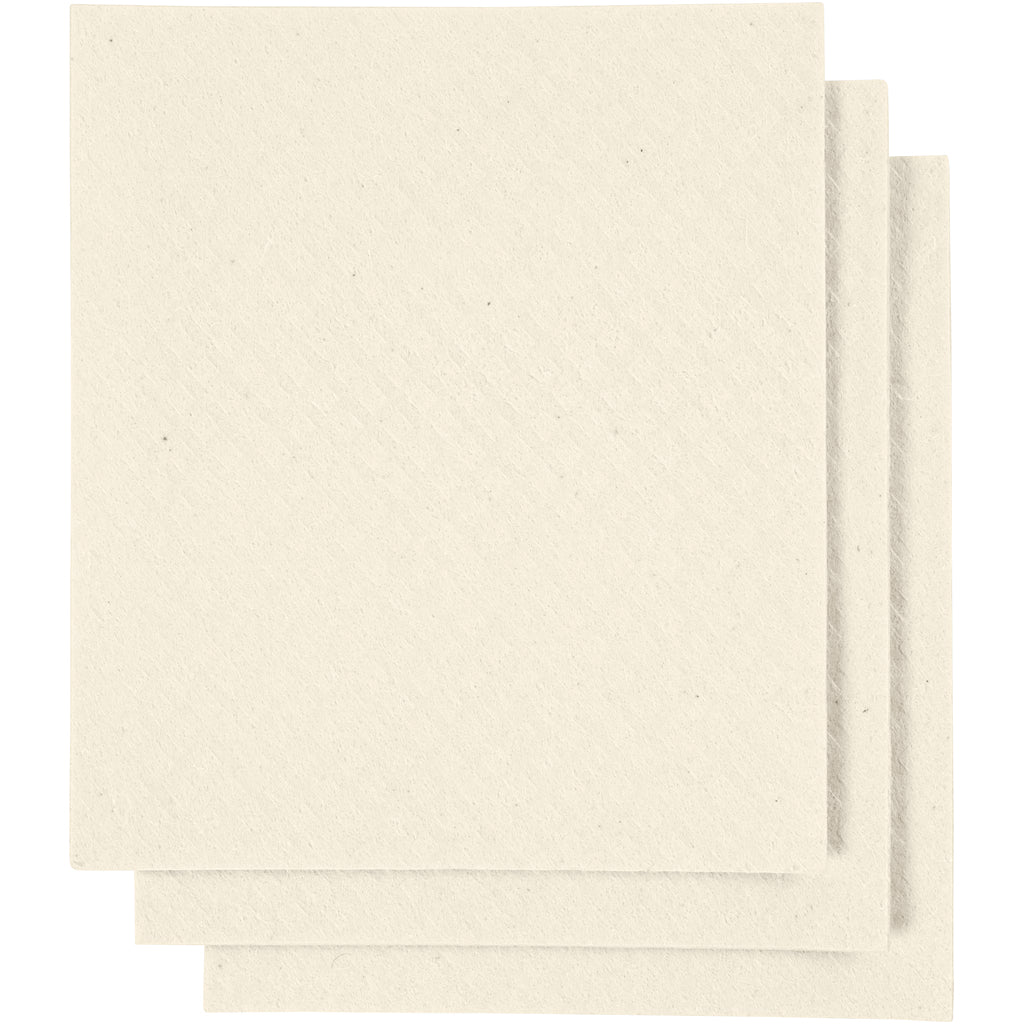 Sponge Cloth, size 17x19,5 cm, off-white