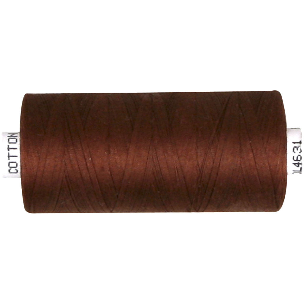Sewing Thread, brown, 1000 m/ 1 roll [HOB-41297]