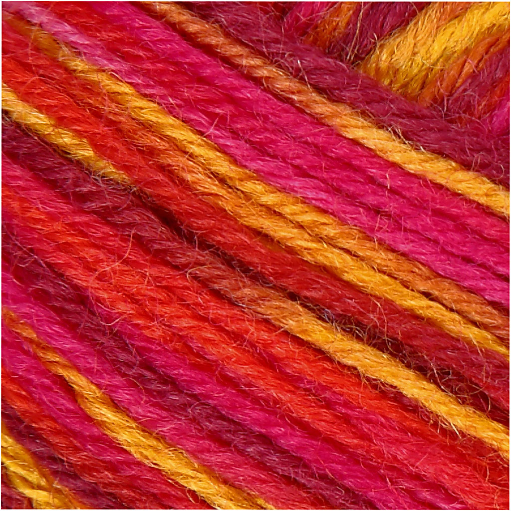 Sock Yarn, L: 200 M, assorted colours, 50 g/ 1 ball [HOB-41321]