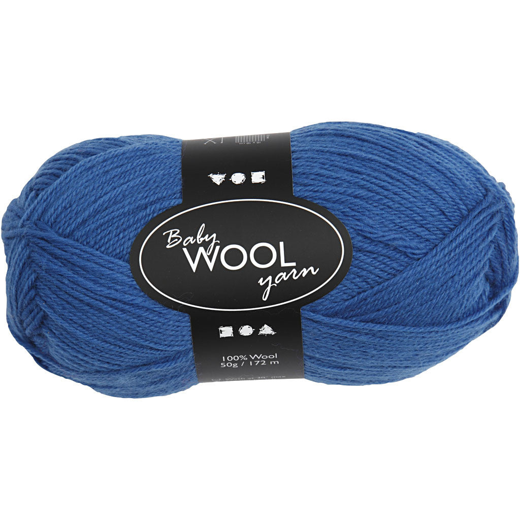 Baby Yarn, L: 172 M, blue, 50 g/ 1 ball [HOB-41333]